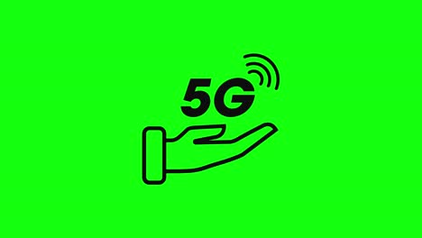 Señal-5g-Mano-Icono-Pantalla-Verde